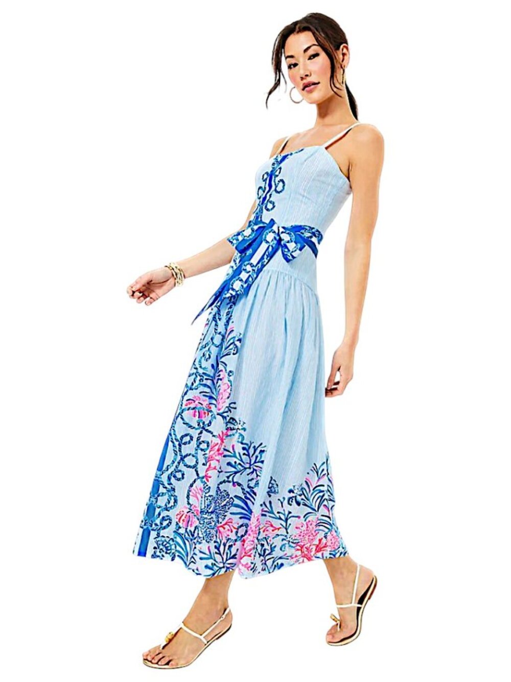 Lilly Pulitzer Saylor Maxi Dress in Multi/Naut Today NWT - Size 2 - Picture 3 of 9